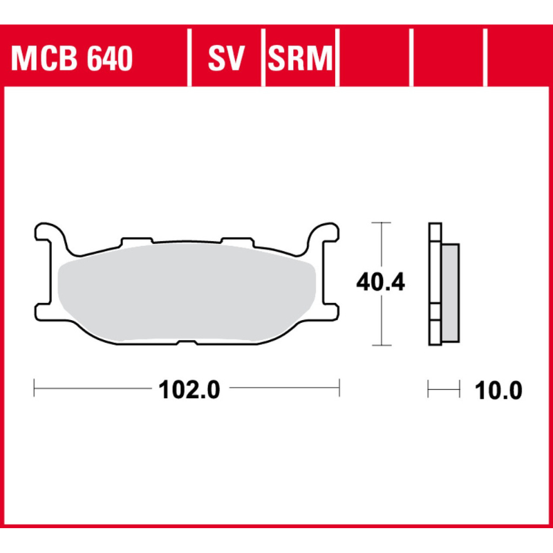 Plaquettes avant TRW Tmax